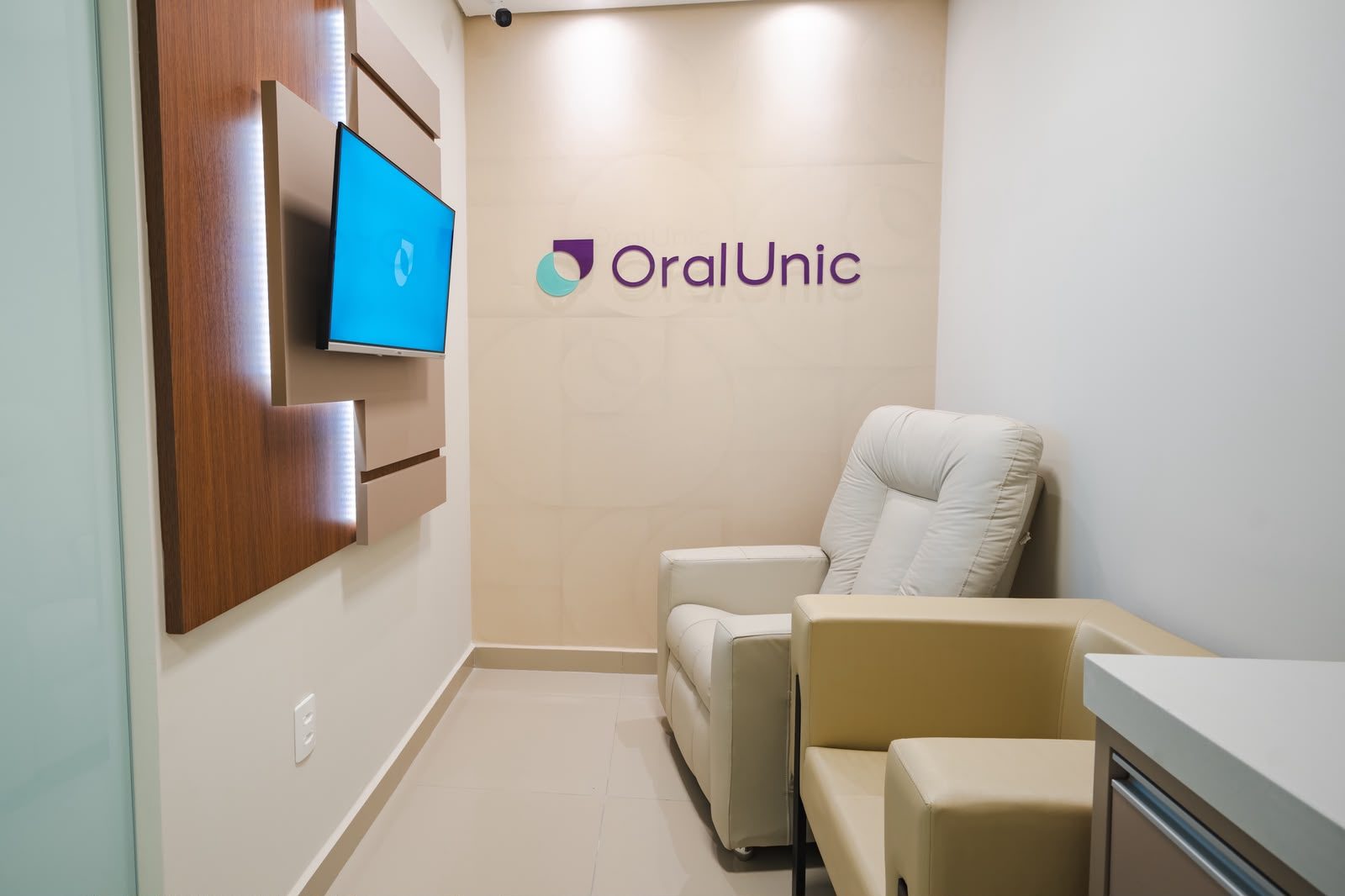 Sala de conforto da Oral Unic Tramandaí