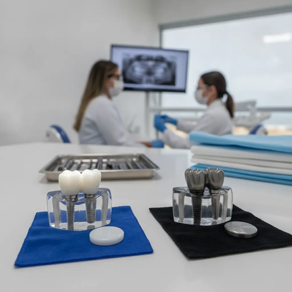 Implante de porcelana ou titânio: qual a diferença em Tramandaí?